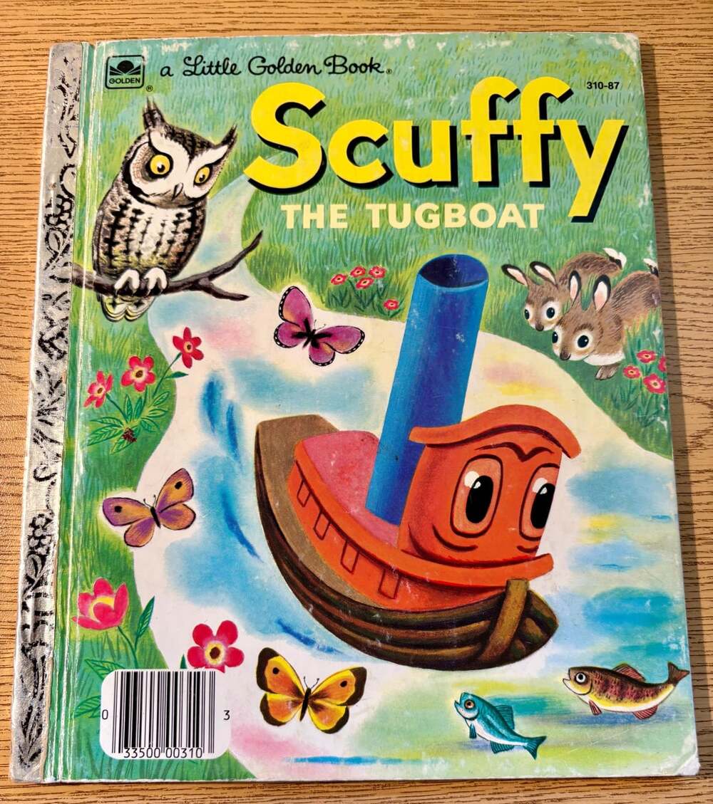 Vintage 1974 Little Golden Book – Scuffy the Tugboat
